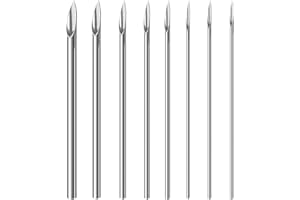 body piercing needles,WOLAYI 40PCS Mixed Piercing Needles-12g.13g.14g.15g.16g.17g.18g.20g Individualized Package 5Pcs of Each Stainless Steel Sterile(Mixed)