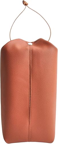 Amazon Co Jp High Five ティッシュケース 吊り下げ 本革 ストラップ カー用品 便利グッズ 2way 壁掛け 横置き ティッシュボックス ティッシュカバー 吊るす 縦置き 車用品 リビング キッチン 寝室 ブラウン シューズ バッグ