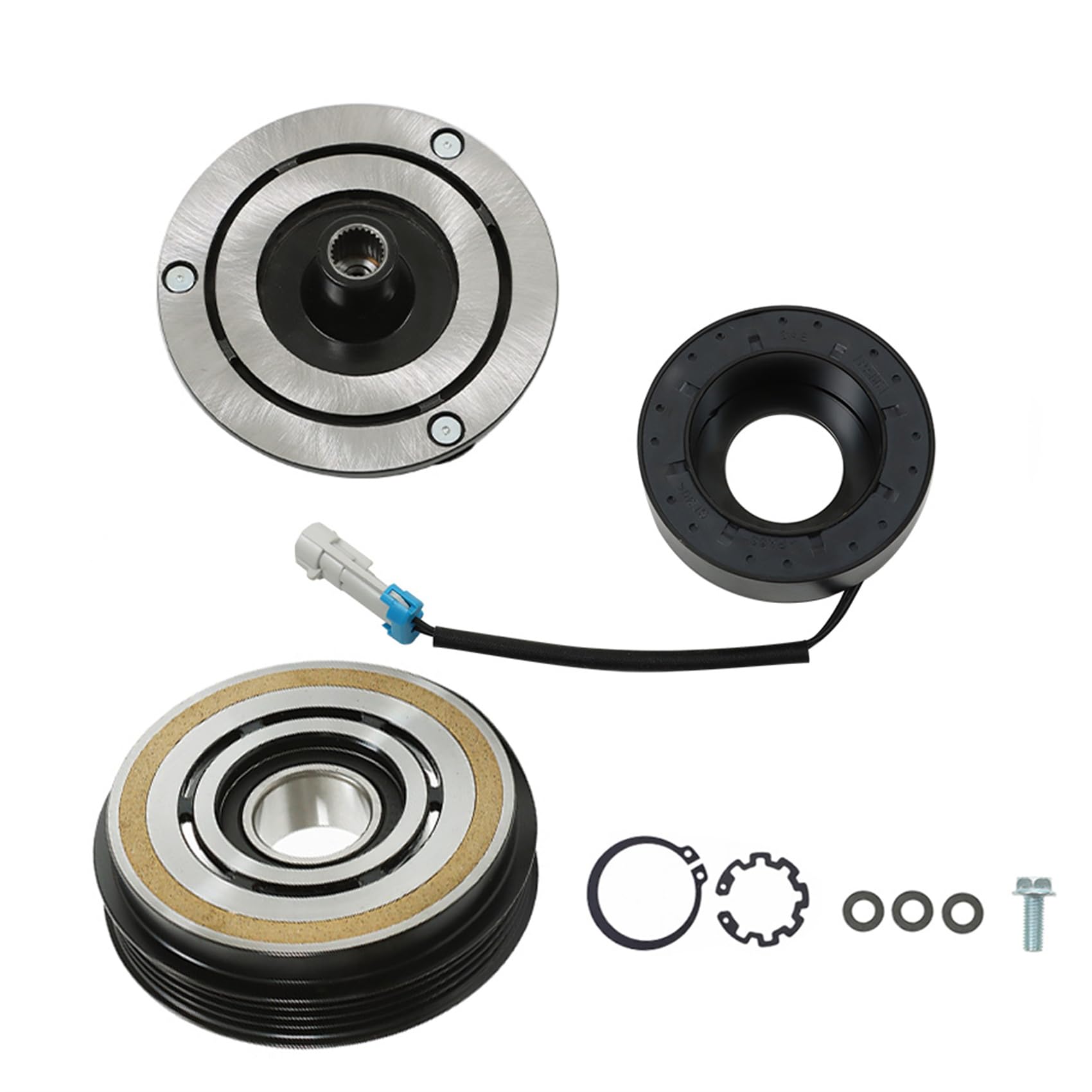 Photo 1 of labwork A/C Compressor Clutch Coil Assembly Kit Replacement for Chevy Silverado 1500 4.8L 5.3L 6.0L 6.2L 2002-2013
