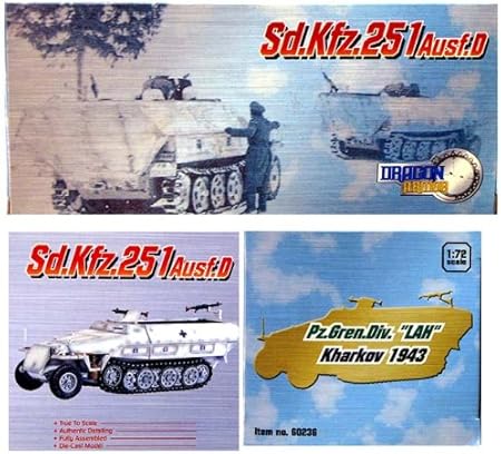Amazon ドラゴンアーマー 1 72 塗装済み完成品 ドイツ中型装甲兵員輸送車dタイプ 武装ssアドルフヒトラー親衛連隊 擲弾兵装甲師団 所属 第三次ハリコフ攻防戦 東部戦線 1943 プラモデル 通販