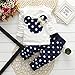 Cute Toddler Baby Girls Clothes Set Long Sleeve T-Shirt and Pants Kids 2pcs Outfits(White+Navy,4T)