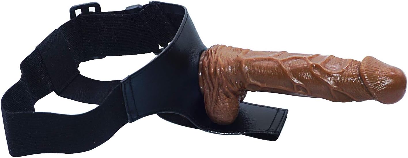 ZJBQS Realistic silicone 8.2 inches large realistic human body massage tool wearable gift fun toys adult (Color : Brown)