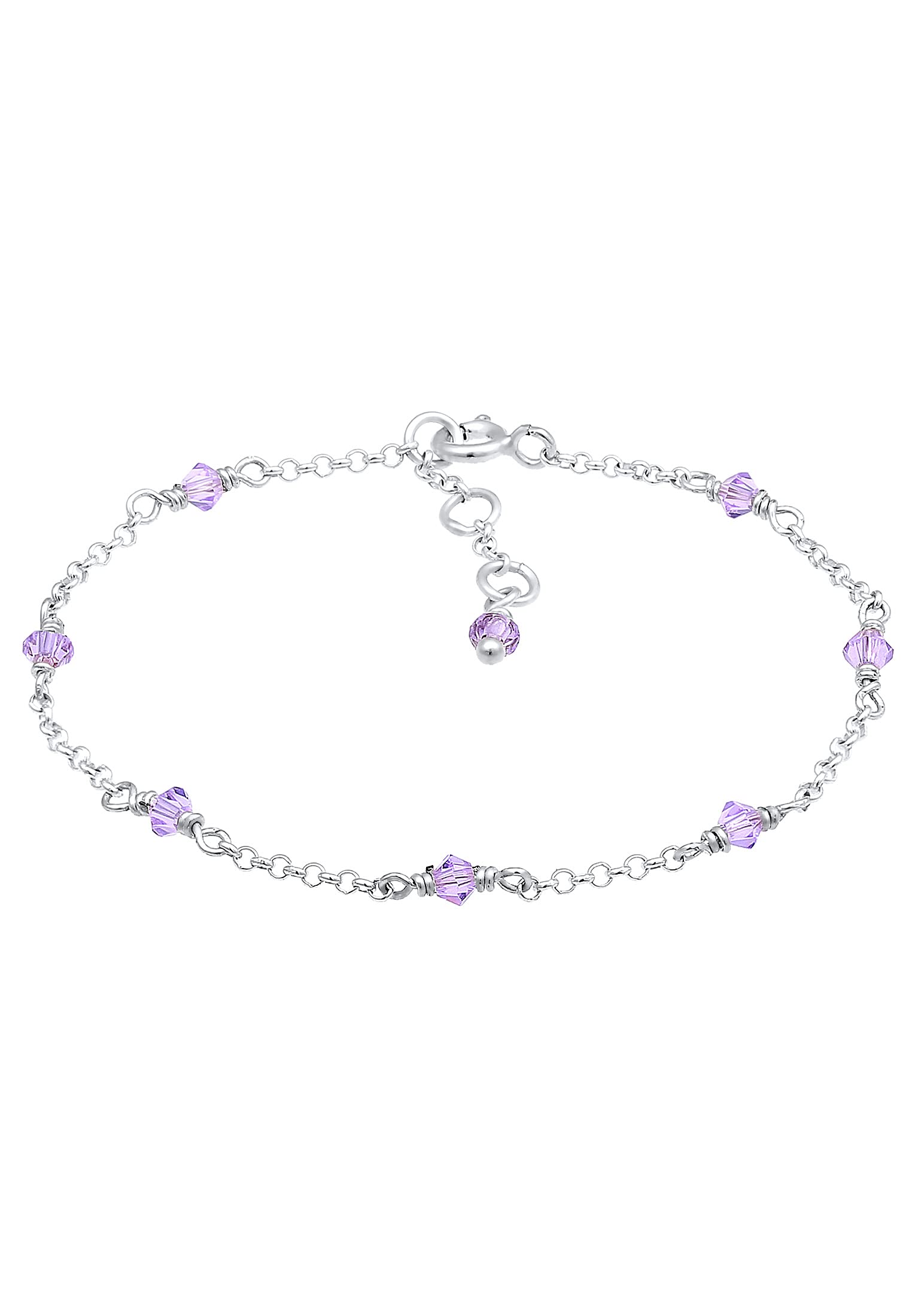 Elli Girls' 925 Sterling Silver Charm Bracelet 0203681218_14 - 14 cm length