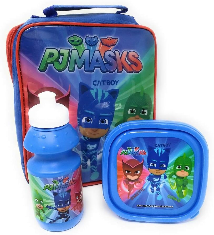 WALT DISNEY EMEA 4105V-7449 PJ Mask 3pce Lunch Bag Set, Blue