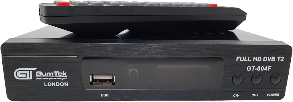 Gumtek GT-004F Freeview HD Recorder Box Dual Tuner UK TV Receiver HDMI Timeshift