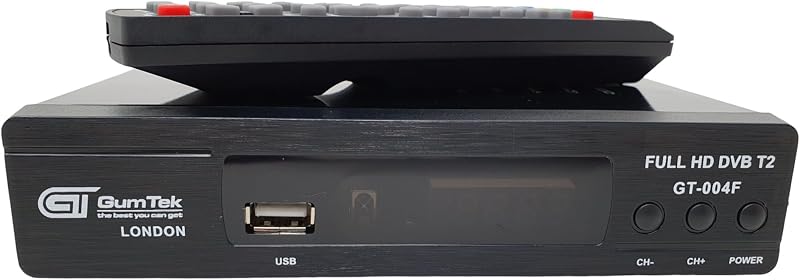 Gumtek GT-004F Freeview HD Recorder Box Dual Tuner UK TV Receiver HDMI Timeshift