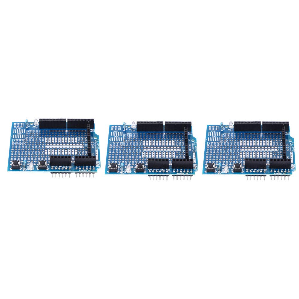 3 Pcs Shield Prototype Expansion Board Compatible with R3 ProtoShield Fit for