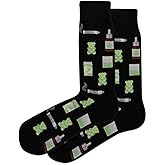 Hot Sox Weed Socks, Black, 1 Pair, Men Shoe 6-12.5