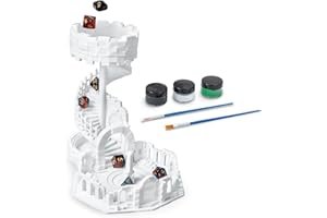 Rangus3D Castle Dice Tower with Tray, Dice Rolling Tower for DND & Tabletop Games, Role Playing Game, Board Game