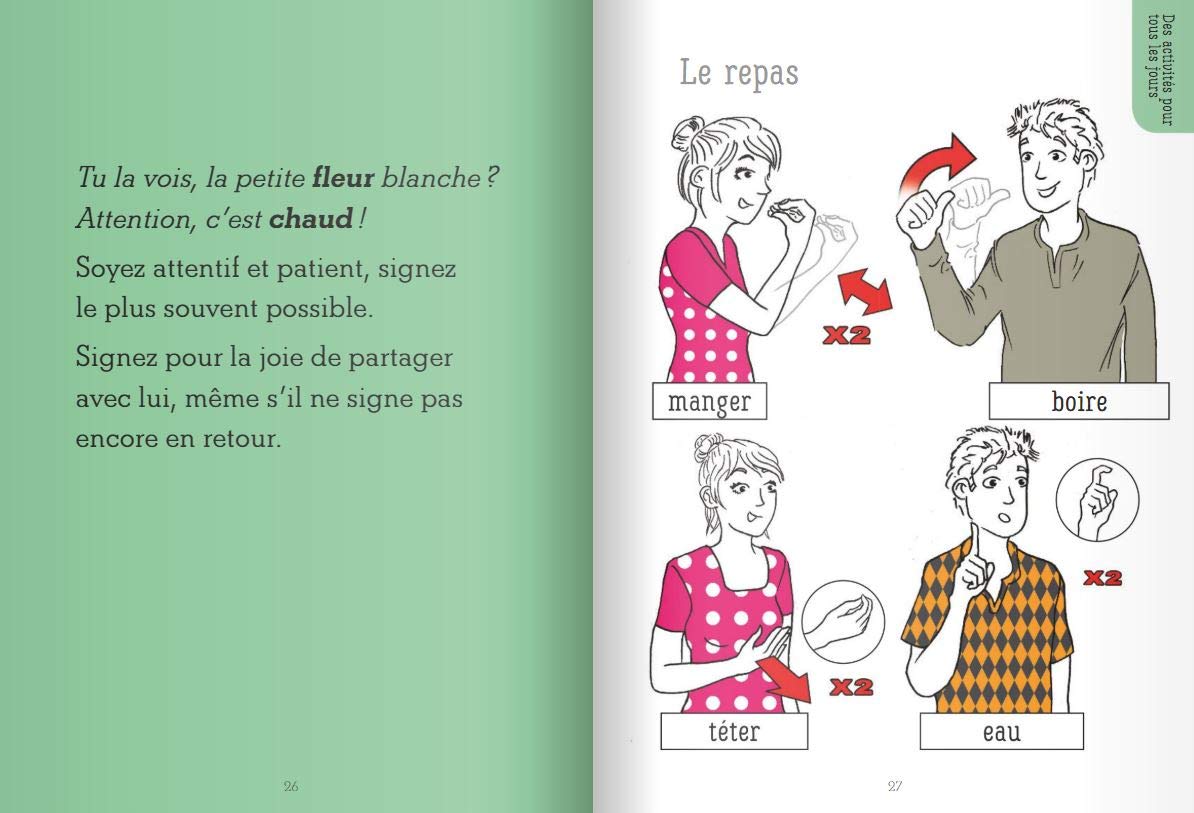 100 Activites Pour Signer Et Communiquer Avec Bebe Pedagogie Montessori Augereau Flavie Bouhier Charles Nathanaelle Amazon Fr Livres
