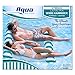 Aqua 2-in-1 Catalina XL Pool Float & Water Hammock – 1-2 Person, Multi-Purpose Inflatable Pool Floats for Adults – Patented Thick, Non-Stick PVC Material – Teal/White Stripe