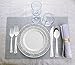 Party Bargains Plastic Plates | Premium Quality White & Silver Lace Rim Dinnerware | Excellent for Weddings, Baby & Bridal Showers, & More | Heavy Duty 7.5” Plate (40 Pack)