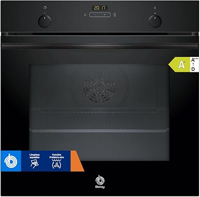 – Forno multifunção, 60 cm de largura, 71 l, Série Crystal, função Air Fryer, Aqualisis, preto, 3HB5159N4