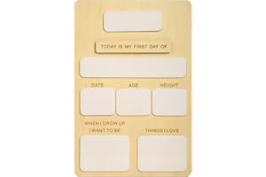 DIVEDREAM First and Last Day of School Sign, Back to School Board for Kids, Personalized Chalkboard Photo Prop for Preschoolers, Kindergarten, First Grade (Primary Color) (Primary)