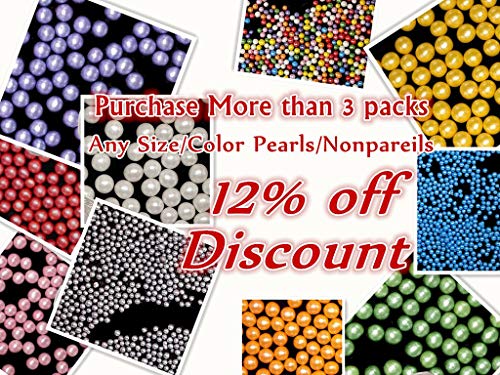 Natural 4mm Gold Nuts Dairy Soy Gluten GMO Free shimmer Pearls