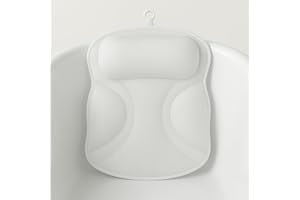 EULAXLAB Bath Pillows for Tub, Upgraded 2025 Bathtub Pillow for Head, Neck & Back, Extra Thick Double-Ring Support, Quick-Dry Fabric, Non-Slip Spa Cushion, Ideal Gift