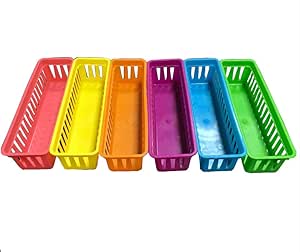 Mydio - Cestas de almacenamiento de plástico, caja organizadora de