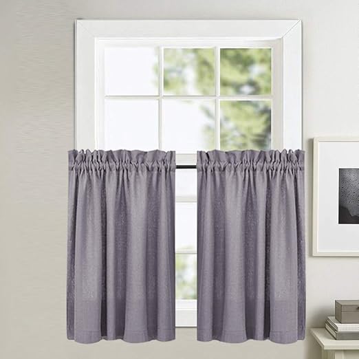 Amazon Com Tier Curtains 36 Inch Rod Pocket For Kitchen Casual