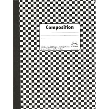 Norcom Composition Book, 9.75 x 7.5 Inches, College Ruled, Assorted Colors, 100 Sheets (46016-18)