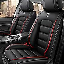thumbnail image 2 of Mascys Car Seat Covers For Ford Ranger 2000-2025, Waterproof Nappa Leather Front Seat Cover With Headrests, Anti-Slip And Comfortable Automotive Seat Protector&Accessories(Black White 2 of 13