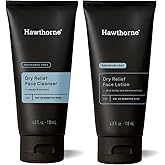 Hawthorne Moisturizing Men’s Skin Care Kit. Men’s Facial Care Kit with Face Wash Cleanser and Face Lotion For Dry, Sensitive Skin. Natural, Non-Toxic, Paraben Free, Phthalate Free. 4 Fl. Oz. Each.