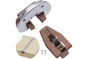 MOESTOONT Rite-Trak II Replacement 1 Set Drawer Guide Kit, Enhanced Commercial Slide Style Drawers Compatible with Rite-Trak II Model #168 with Metal Back Plate and Drawer Stop with Roller