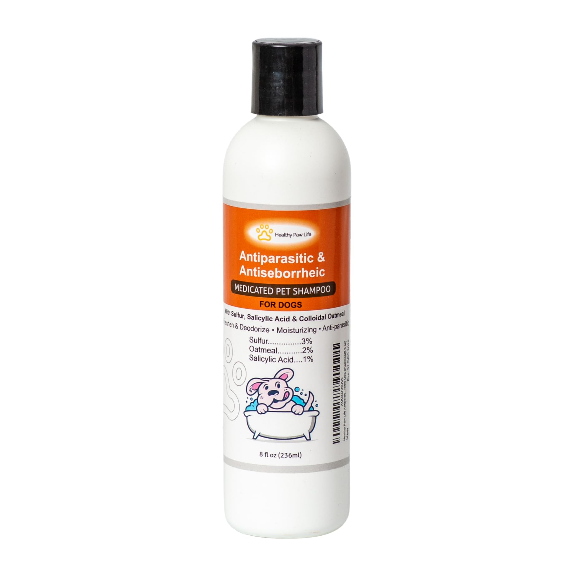 Healthy Paw Life Antiparasitic & Antiseborrheic Dog Shampoo