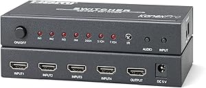 Kanex Pro SW-HD4X1AUD4K 4 x 1 HDMI Switcher with 4K
