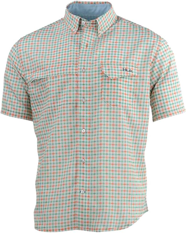 Huk Men's Tide Point Woven Plaid SS