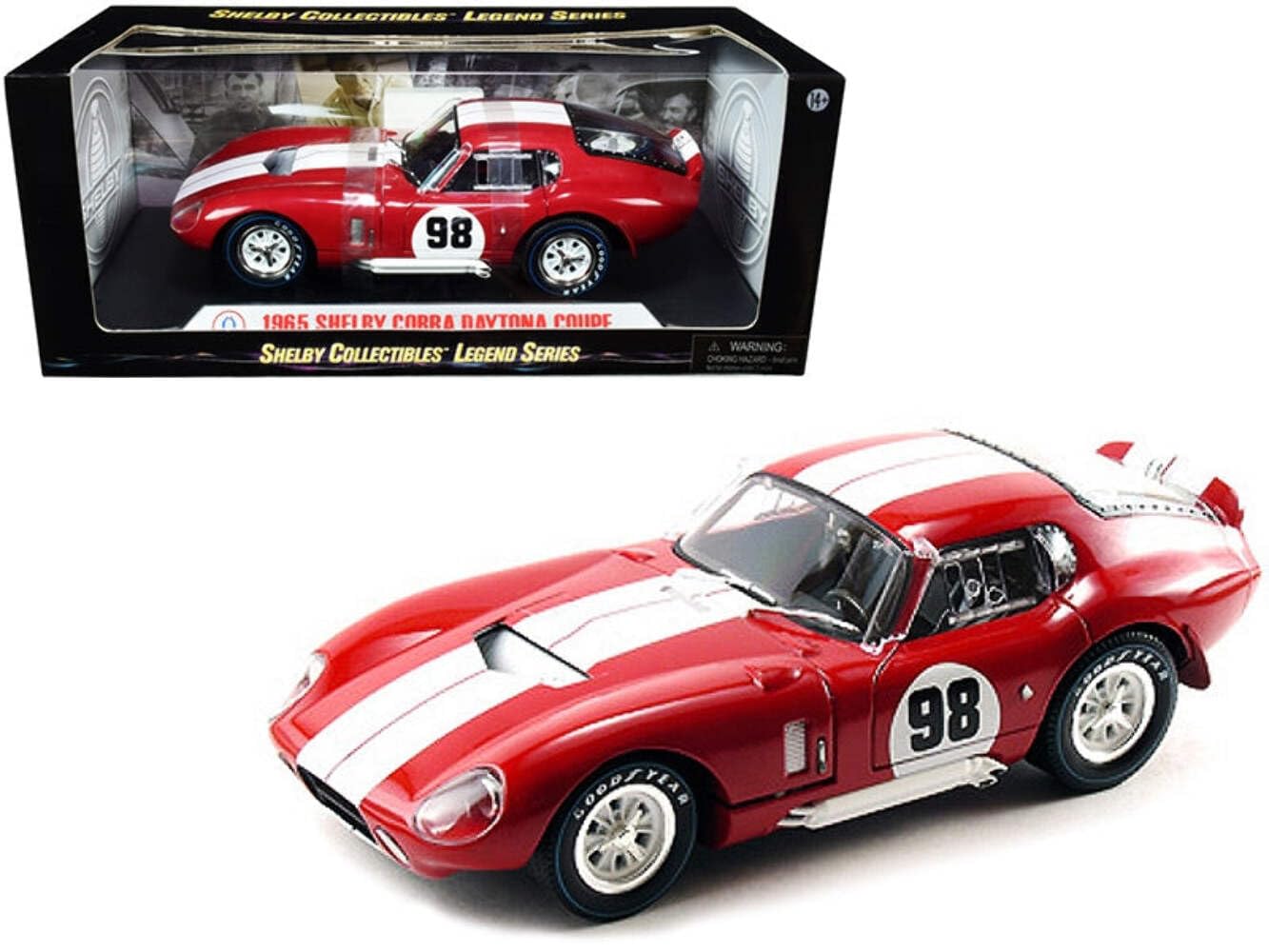 SHELBY COLLECTIBLES SHELBY131 Collectible Miniature car, Red/White
