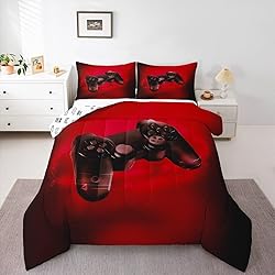 Feelyou Gaming Comforter Set Video Game Bedding Set
