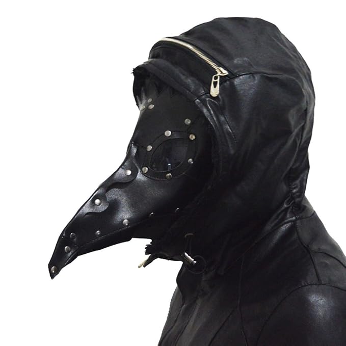 Adult Mens Medieval Plague Doctor Halloween Fancy Dress Costume ...