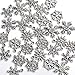 30x Mixed Tibetan Silver Various Snowflake Charm Beads Winter Xmas Finding