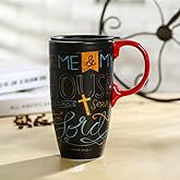 TZSSP Ceramic Coffee Mug,Coffee Travel Mug with Handle & Lid,Travel Cup for Porcelain,17 oz Tall Tea Mug in Gift Box for Home & Office