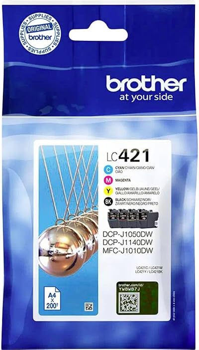 Brother LC-421BK/LC-421C/LC-421M/LC-421Y Inkjet Cartridge Multi-Pack