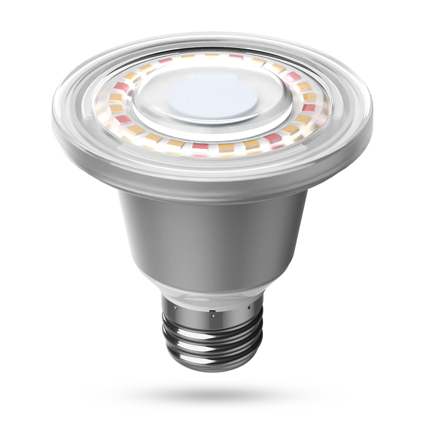 SANSI 12W LED Grow Light for Indoor Plants, 60W Equivalent Full Spectrum E27 Plant Grow Light Bulb for Seedlings Vegs Flowers Hydroponics, IP54 Waterproof, 90° Beam Angle, Veg Cover: 2x1 Sq Ft