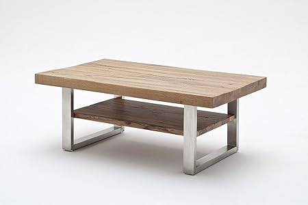 Dreams4home Couchtisch Adora Massiv Edelstahl Gestell 110 X 70 Cm Eiche Farbe Eiche Bassano Amazon De Kuche Haushalt