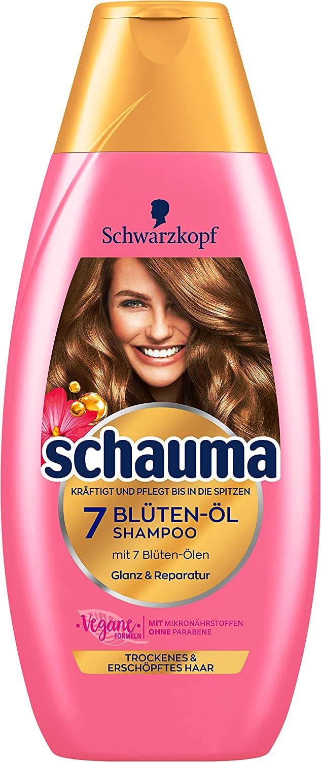 Schauma Shampoo 7 Blossom Oil Pack of 5 (5 x 400 ml)