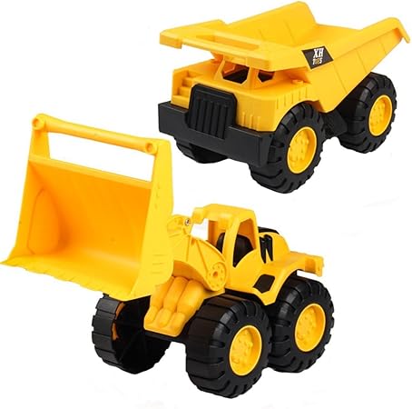 Amazon Co Jp 砂場 おもちゃ 海辺 玩具 車 工事車両 建設車両 工程用車シリーズ こども 誕生日 ダンプカー ブルドーザー S 本