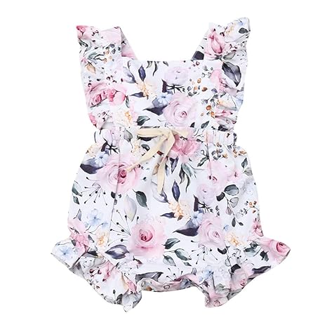 frilly romper baby