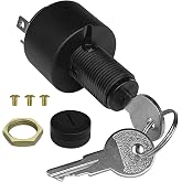 MP39780 Boat Ignition Key Switch Marine Off Run Start Starter Switch Corrosion Resistant Marine Starter Switch with Brass Back Up Nut