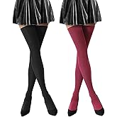 SATINIOR Extra Long Socks Thigh High Cotton Socks Extra Long Knee Boot Stockings for Women