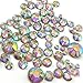 400 pcs 2mm - 6mm Resin Crystal AB round Rhinestones Flatback Mix SIZE ~ M1 - 30
