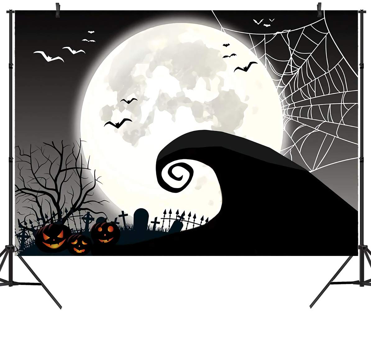 Duluda 9x6ft Halloween Nightmare Themed Backdrop Horror Amazon In Electronics