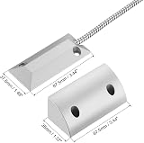 PATIKIL Garage Door Magnetic Reed Switch NO Sensor w/ Adjustable Bracket Zinc view 2