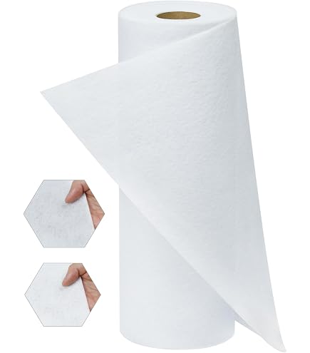 Fusible Fleece Interfacing - Heavy Weight One-Sided Iron-On For Sewing & Quilting, 12" X 5 Yards