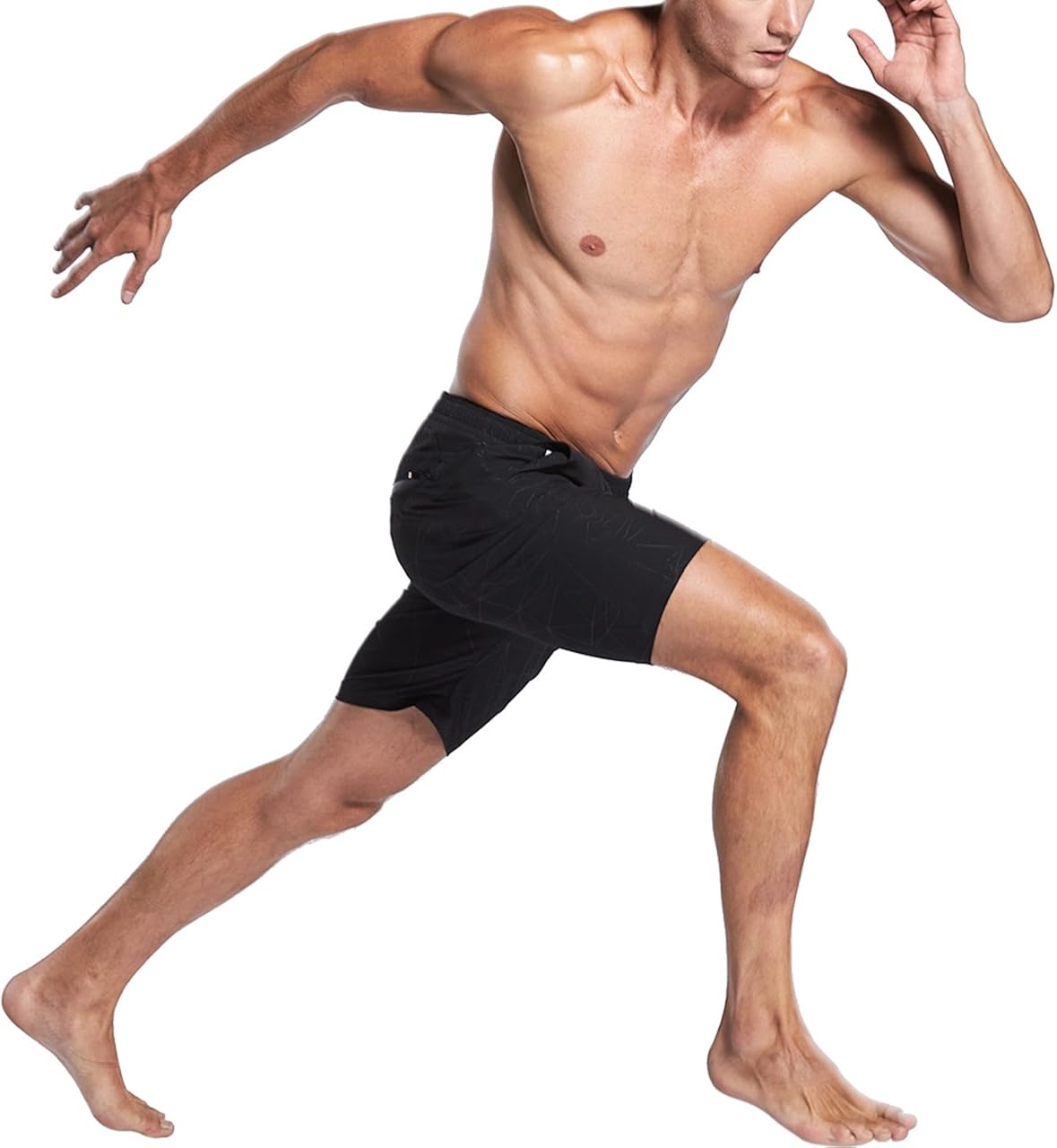 LTIFONE Mens Workout Shorts Spandex Gym Training Bodybuilding Exercise Quick Dry Shorts: Clothing