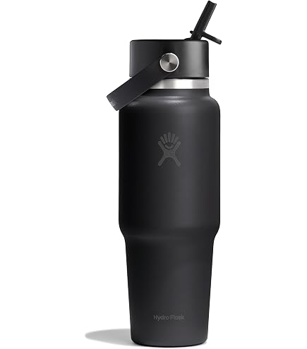 Amazon.com : Hydro Flask Travel Water Bottle - Insulated Stainless Steel -  Wide Straw Lid, Non Spill, Leakproof in 24 Oz Agave Green : Sports &  Outdoors