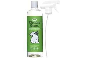 Kinderbean Dog & Cat Urine Stain and Odor Eliminator for Carpet, Upholstery, Hard Floors - Single 24 oz., Grapefruit Tea Tree Scent, Enzyme Bio-Active Formula with Squeeze and Spray Top