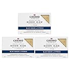 Cremo Exfoliating Body Bar With Shea Butter, Blue Cedar & Cypress, 6 oz. (pack of 3)